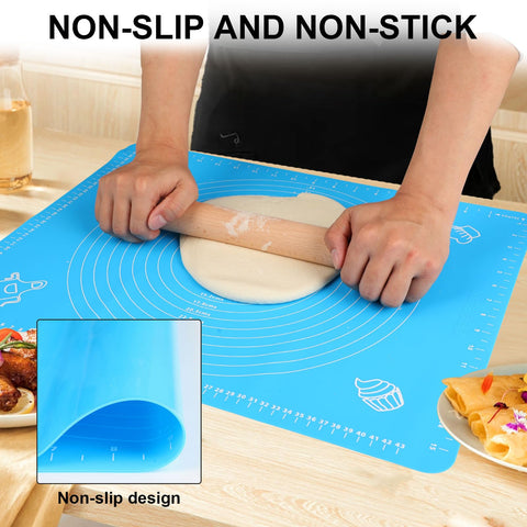 LIMNUO extra-thick silicone mat is dishwasher-safe for quick cleanup.