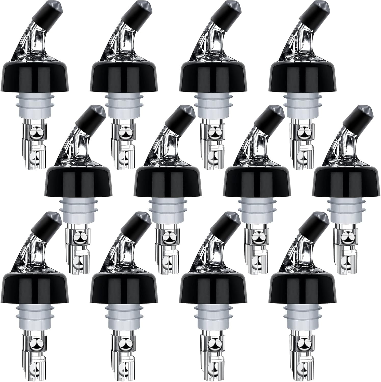 LINALL automatic measured bottle pourer on bottle delivering precise 1 oz pours