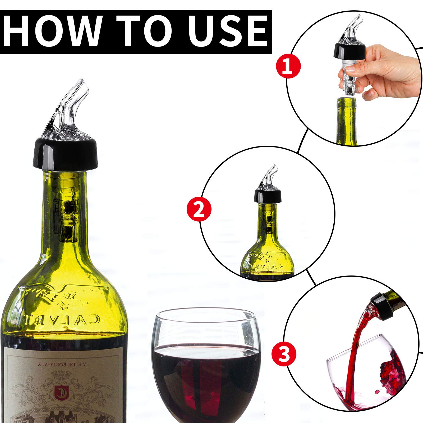 LINALL durable virgin-plastic pourer for long-lasting use
