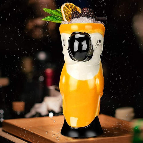 LINALL Exotic Cocktail Glasses elevate tropical drinks with eye-catching shape.