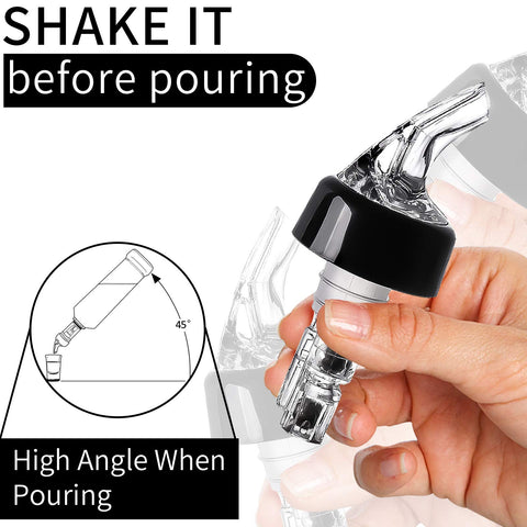 LINALL pack of 12 pourers dispensing wine and spirits
