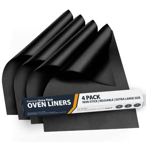 Linda's Essentials oven liner bottom coverage pack protects the oven floor.