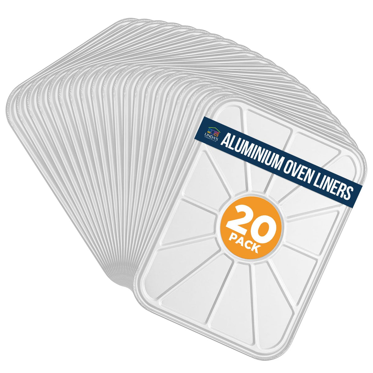 Linda's Essentials oven liner bottom pack 20 catches drips to keep your oven clean.