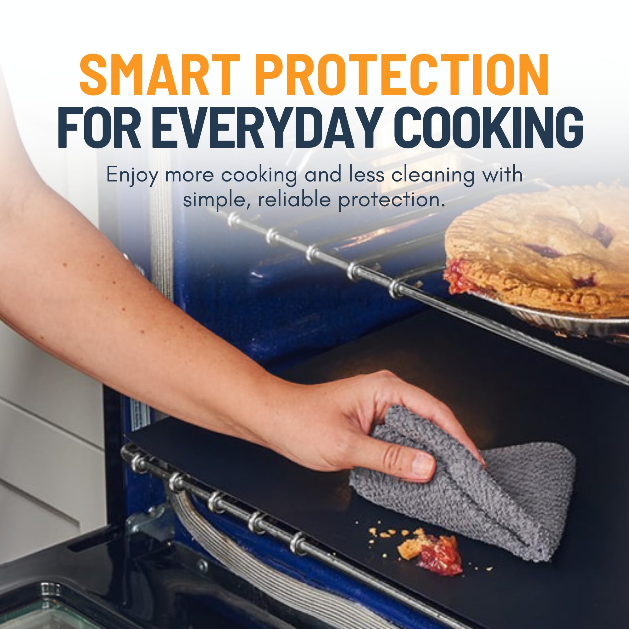 Linda's Essentials BPA and PFOA-free liner emphasizes safe kitchen accessory.
