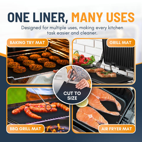Linda's Essentials cut-to-size liner shown beside scissors.