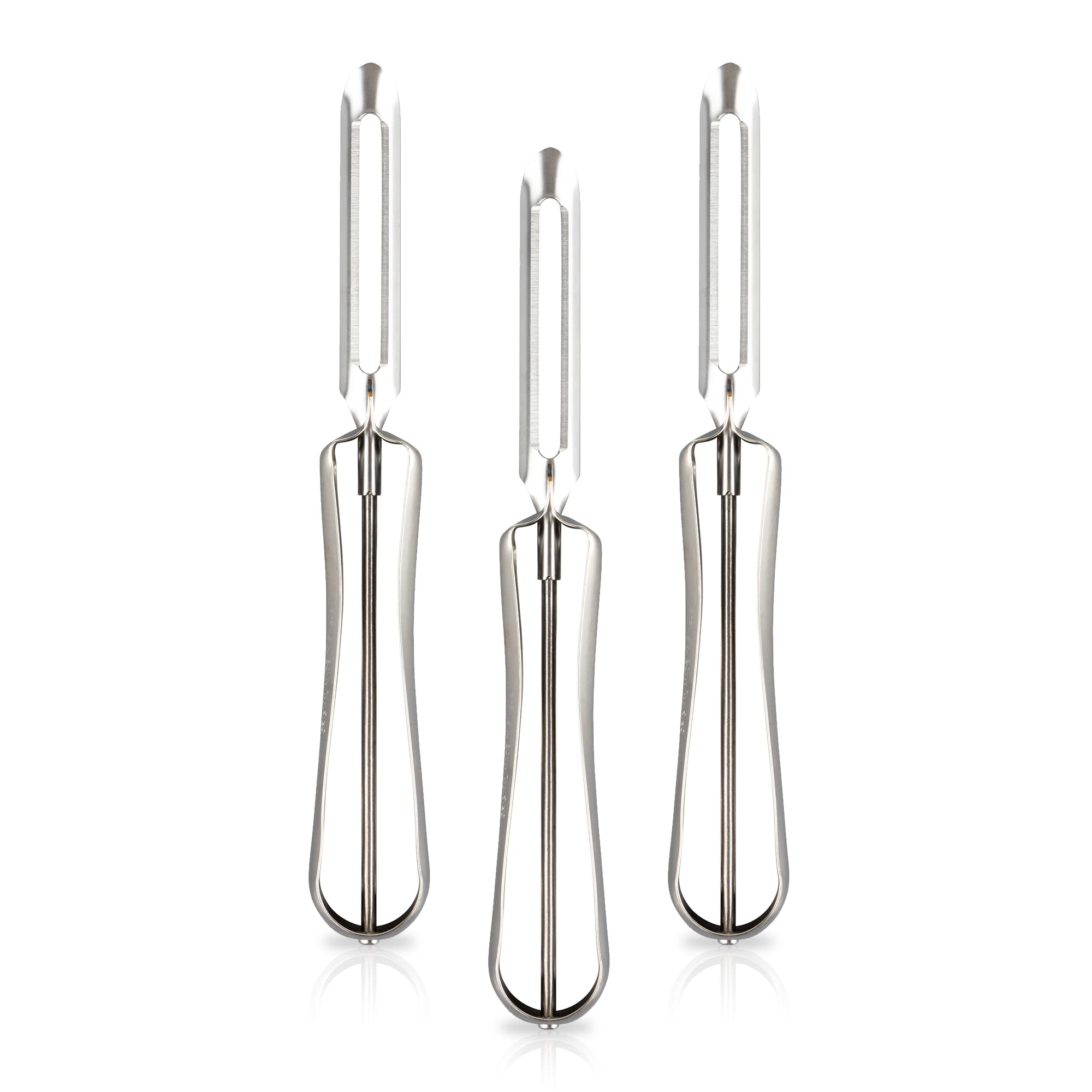 Linden Sweden Jonas peeler with ergonomic handle provides comfortable grip for precise peeling.