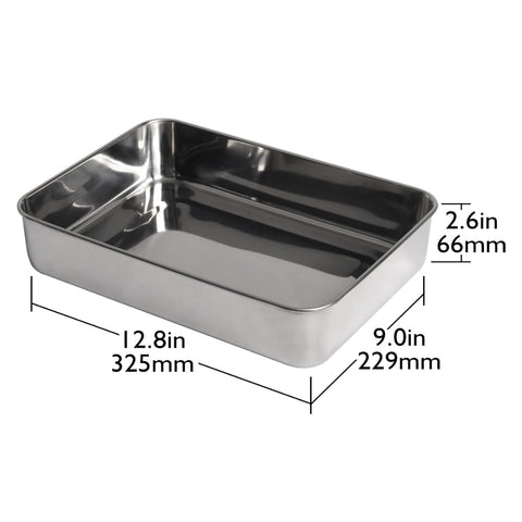 Lindy's deep pan 2-1/2 inch for generous capacity during baking