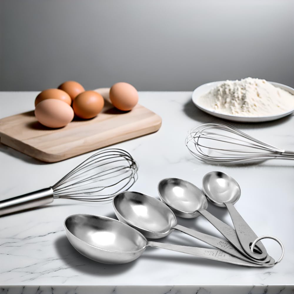 Lindy's MPC4 scoops feature durable stainless steel for daily cooking use.
