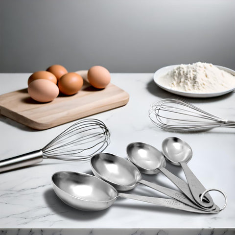 Lindy's MPC4 scoops feature durable stainless steel for daily cooking use.
