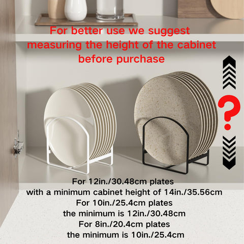 LINFIDITE cabinet dish divider closeup shows rubber guard liners protecting delicate dishes.
