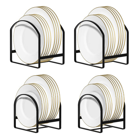 LINFIDITE plate holder large assembly keeps 8-12 inch plates neatly organized in cabinet.