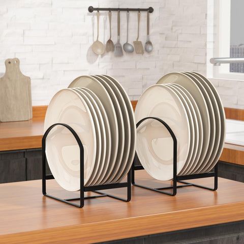 LINFIDITE plate holder small assembly stores 6-10 inch plates for compact spaces.
