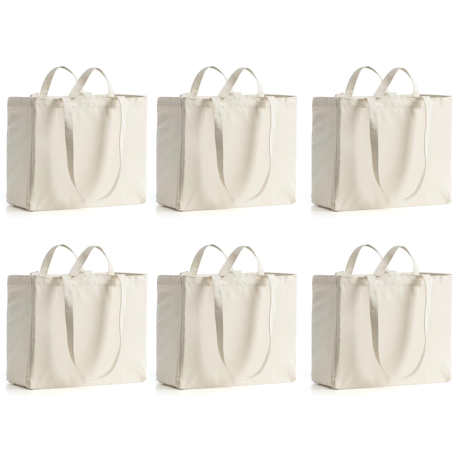 LINICE canvas tote shows 80lb capacity for heavy groceries and weekly shopping