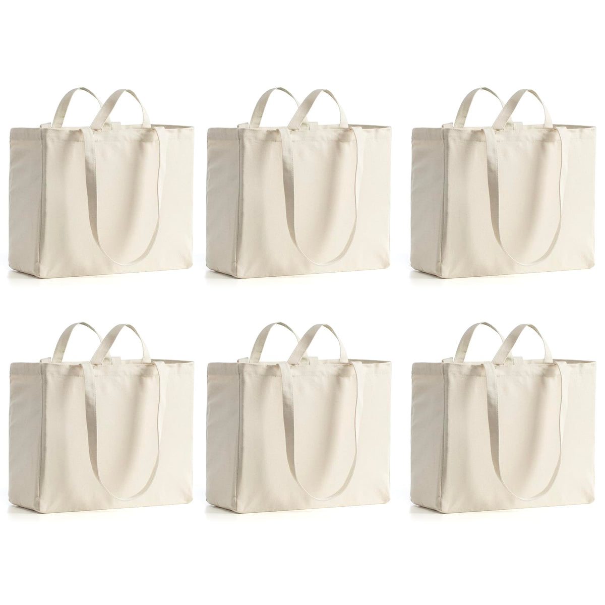 LINICE canvas tote shows 80lb capacity for heavy groceries and weekly shopping