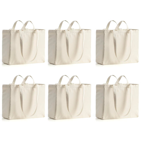 LINICE canvas tote shows 80lb capacity for heavy groceries and weekly shopping