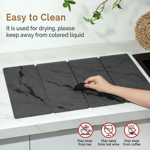 Linidcoud mat with included sandpaper for easy stain removal and upkeep