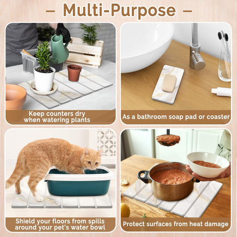 Linidcoud foldable drying mat ready for compact storage.