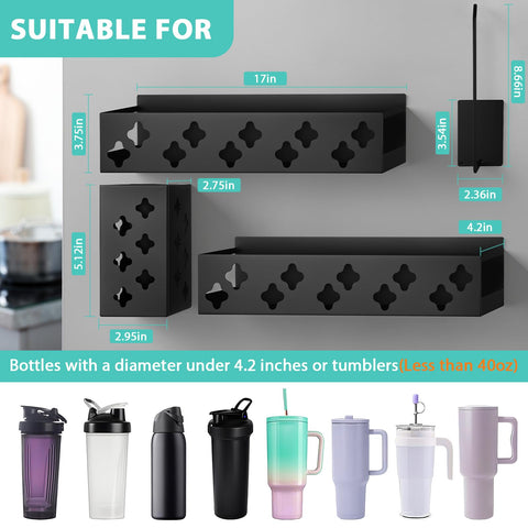 Linidcoud Stanley 40oz tumbler lid storage keeps lids organized for quick access.