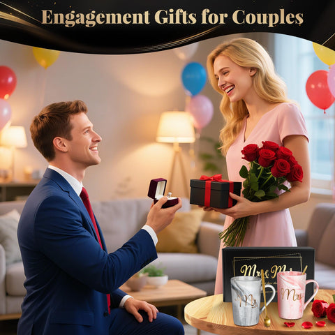 Linkax engagement gift mug set celebrates the couple's new chapter with thoughtful symbolism.