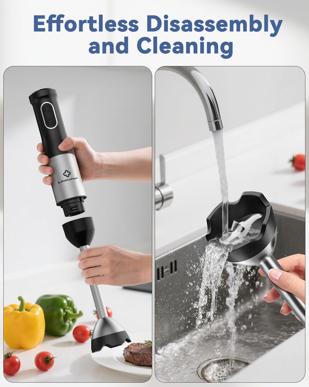 LINKChef milk frother for café‑style foam at home