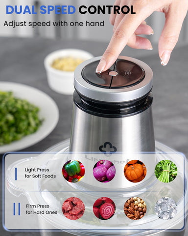 LINKChef meat grinder attachment for quick home mincing.