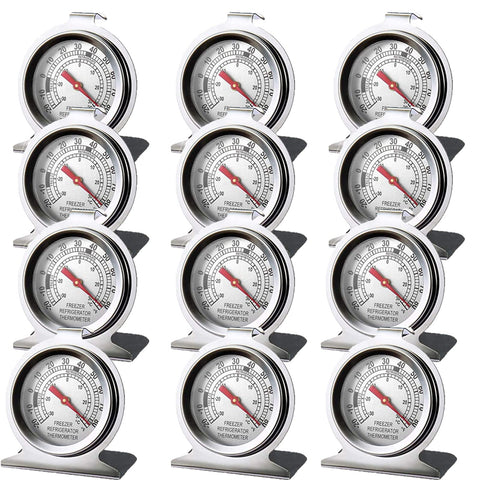 LinkDm stainless steel thermometer large dial front view for easy readability