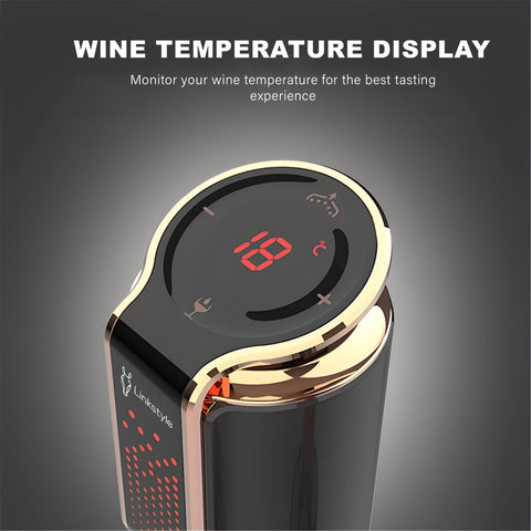 LINKSTYLE VINOWAKE Triovino LED display for simple control at a glance.