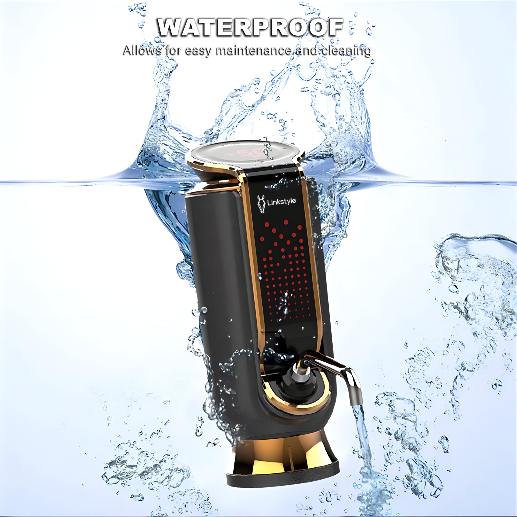 LINKSTYLE VINOWAKE Triovino temperature indicator guides optimal serving temperature.
