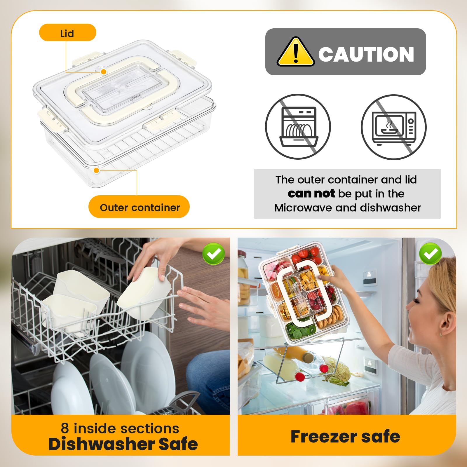 LinnsCollection stackable snack tray saves cabinet space