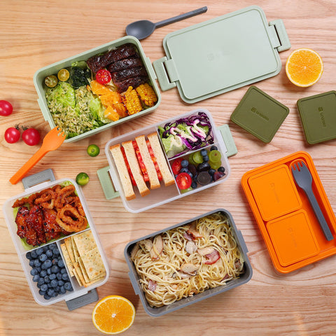 Linoroso bento box is microwave and dishwasher safe for easy cleanup