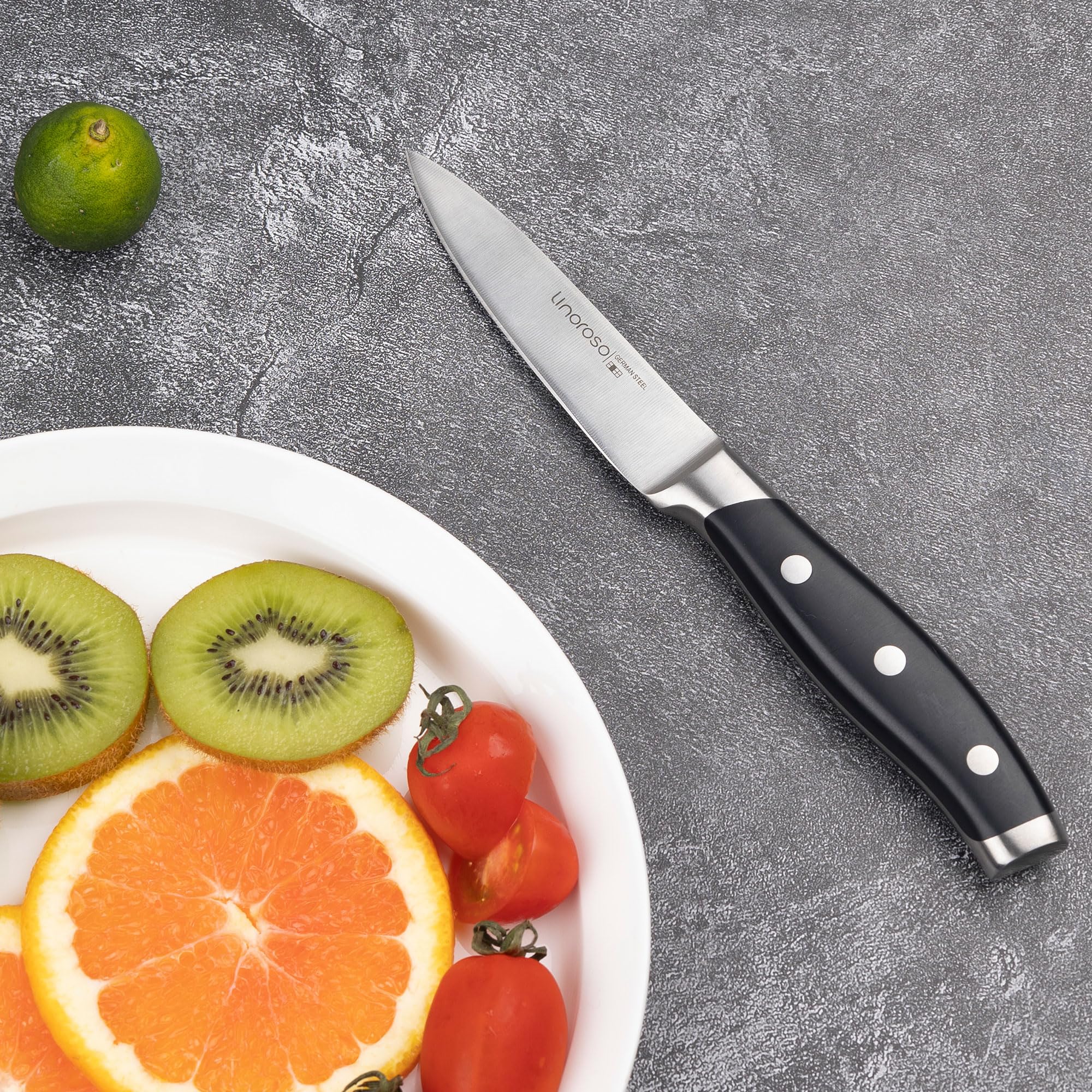 Linoroso Paring Knife precision for peeling delicate fruits and vegetables