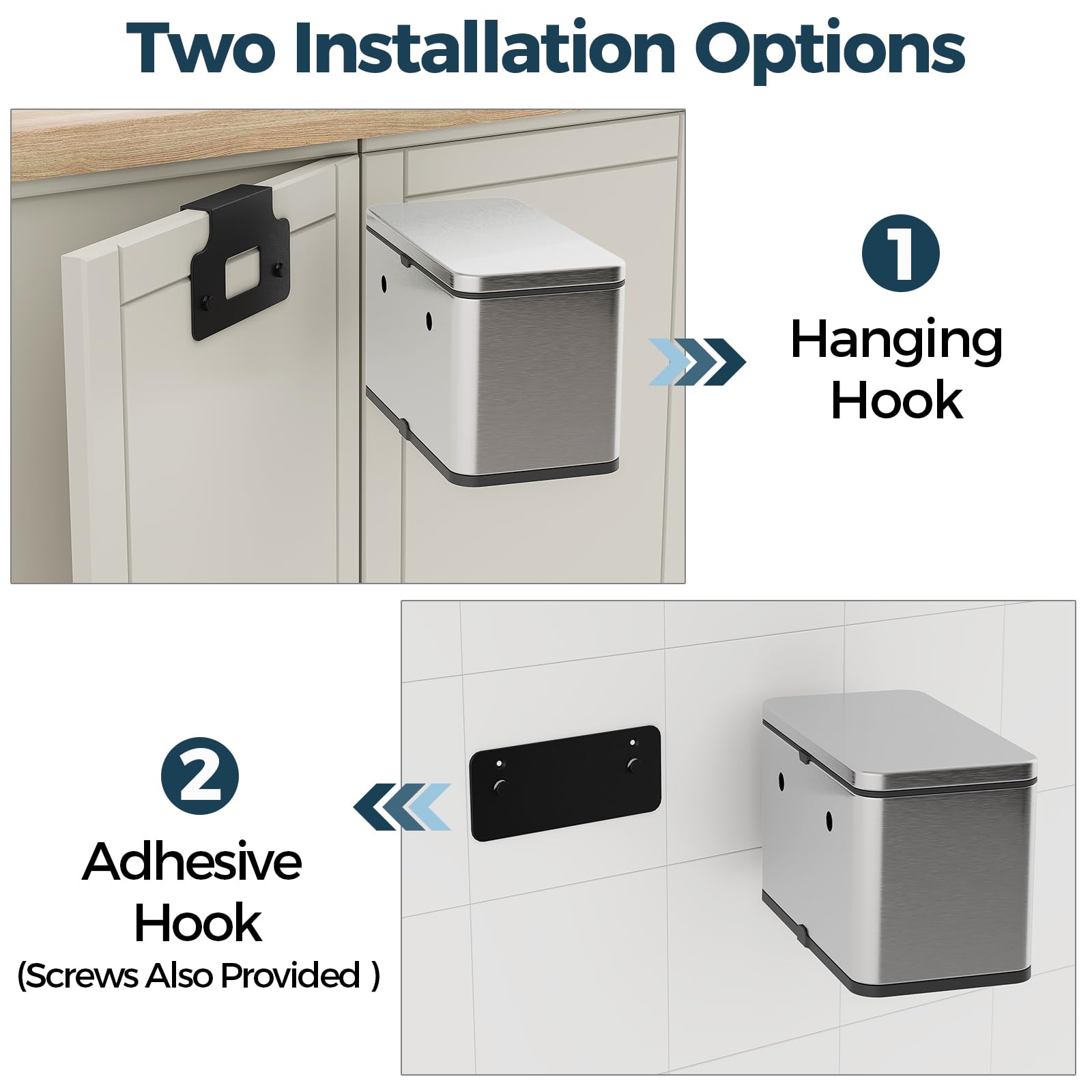 LINSSEN inner bucket is easily removable for quick dumping and cleaning.