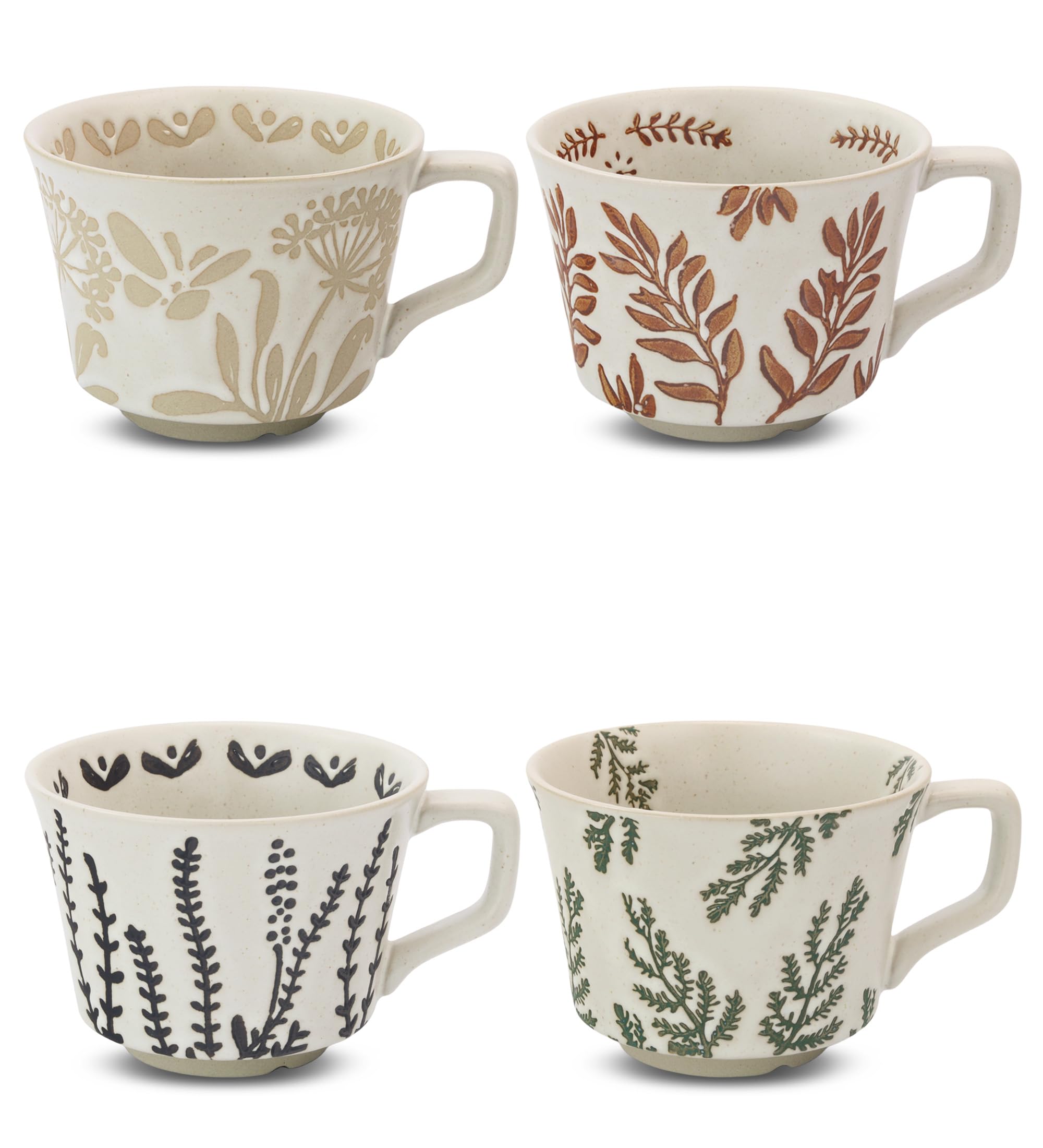 LINVIA ceramic mug with butterfly pattern, ideal for a comforting morning coffee.
