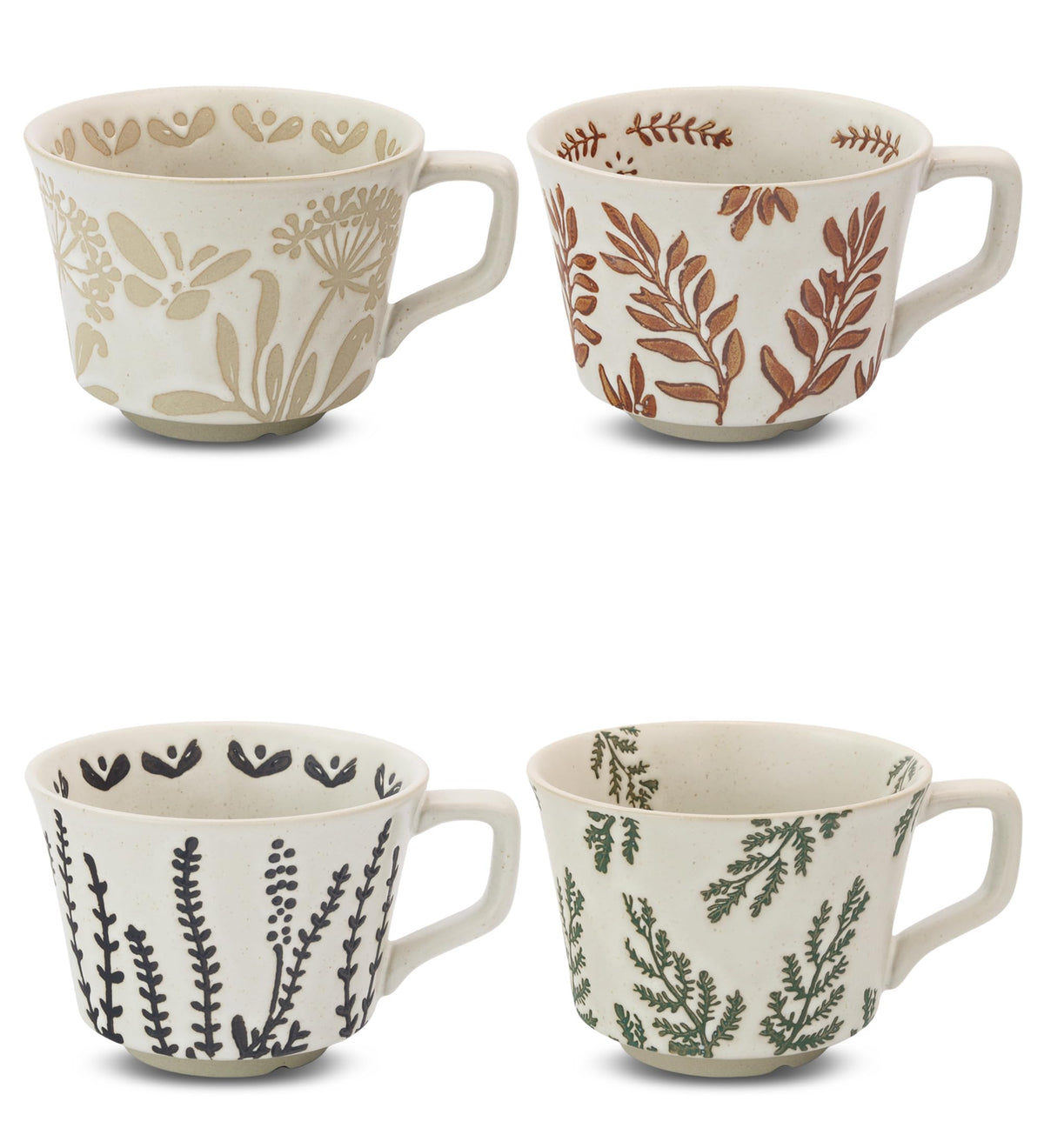 LINVIA ceramic mug with butterfly pattern, ideal for a comforting morning coffee.