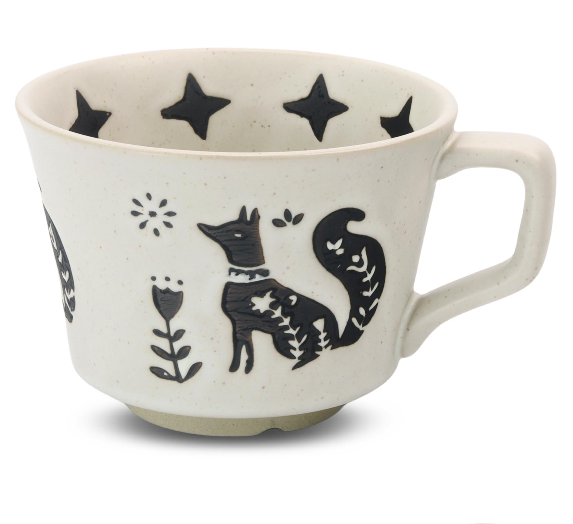 LINVIA Fox mug with handle for easy, comfortable daily coffee or tea rituals.
