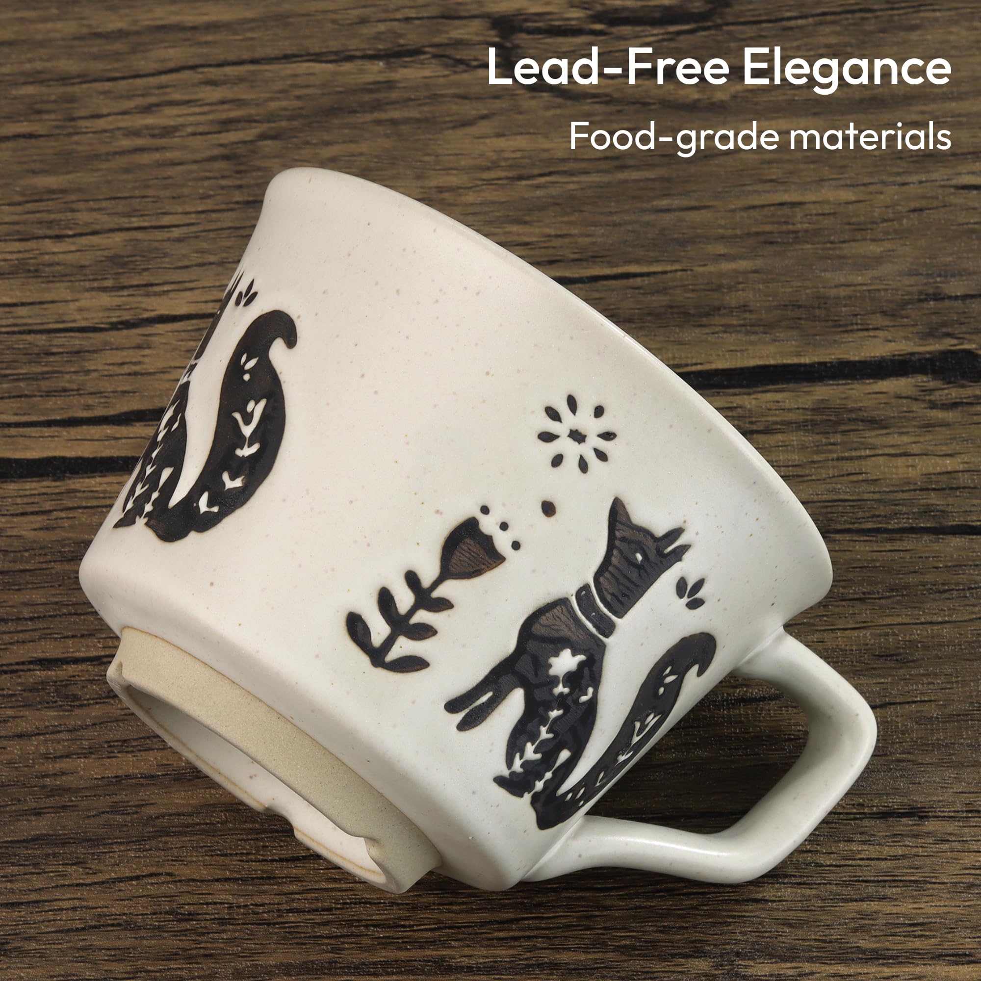 LINVIA Fox mug in a kitchen setting for warm beverages.