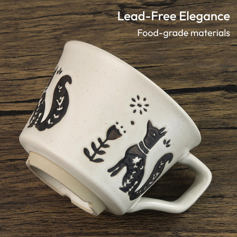 LINVIA Fox mug in a kitchen setting for warm beverages.