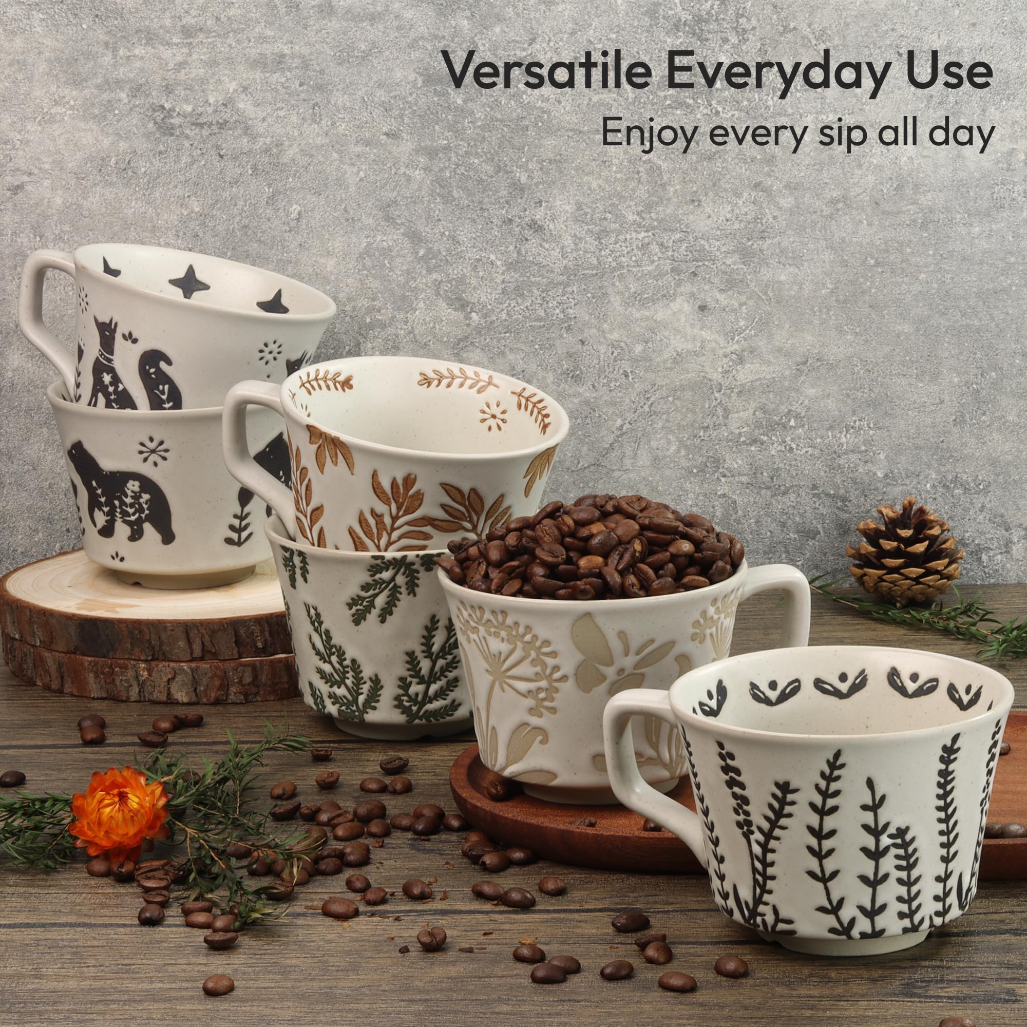 LINVIA microwave-safe mug, quick reheats for home office days.
