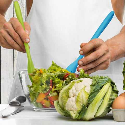 Linwnil heat-resistant slotted spoon ready for high-heat cooking and stirring.