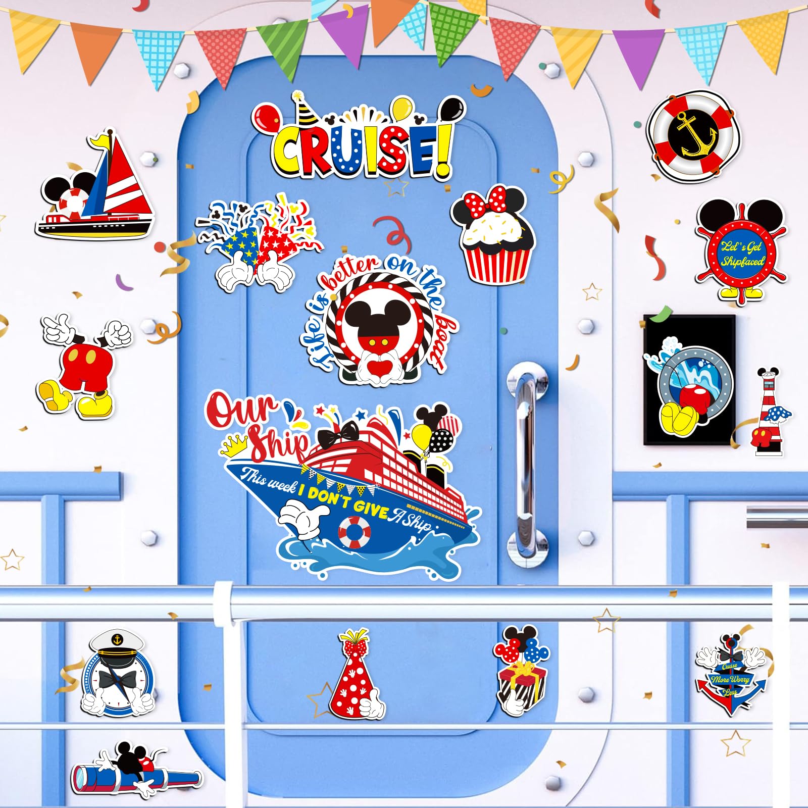Lionoble captain mouse hat magnet highlights playful nautical charm for celebrations.