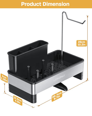 LionOnly enlarged base with anti-slip pads keeps the caddy stable.