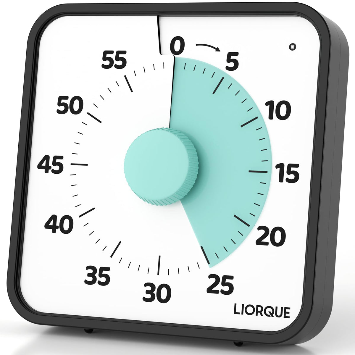 LIORQUE 7.5-inch visual timer front view boosts focus during study