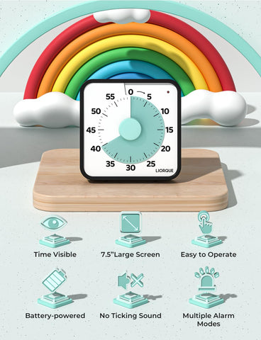 LIORQUE visual timer with magnetic back for fridge or board