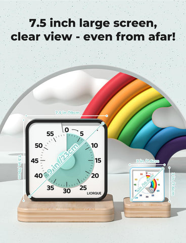LIORQUE 7.5-inch timer wall mount for easy visibility