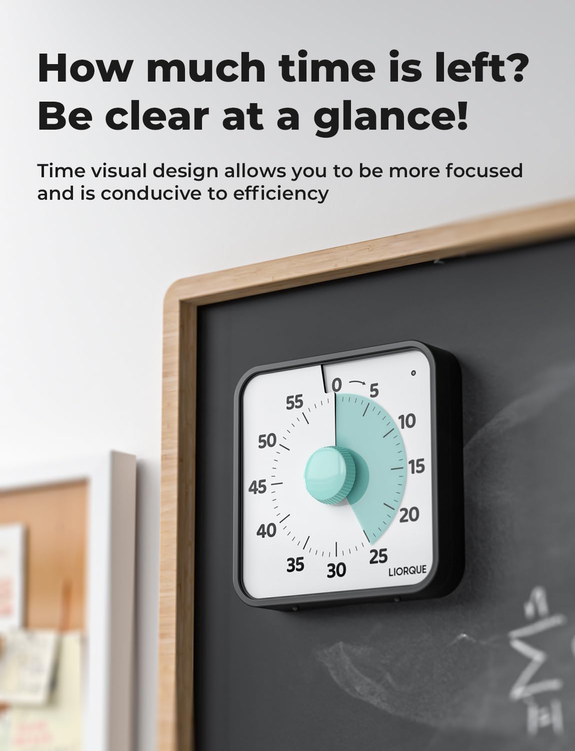 LIORQUE classroom timer with large numbers improves time awareness