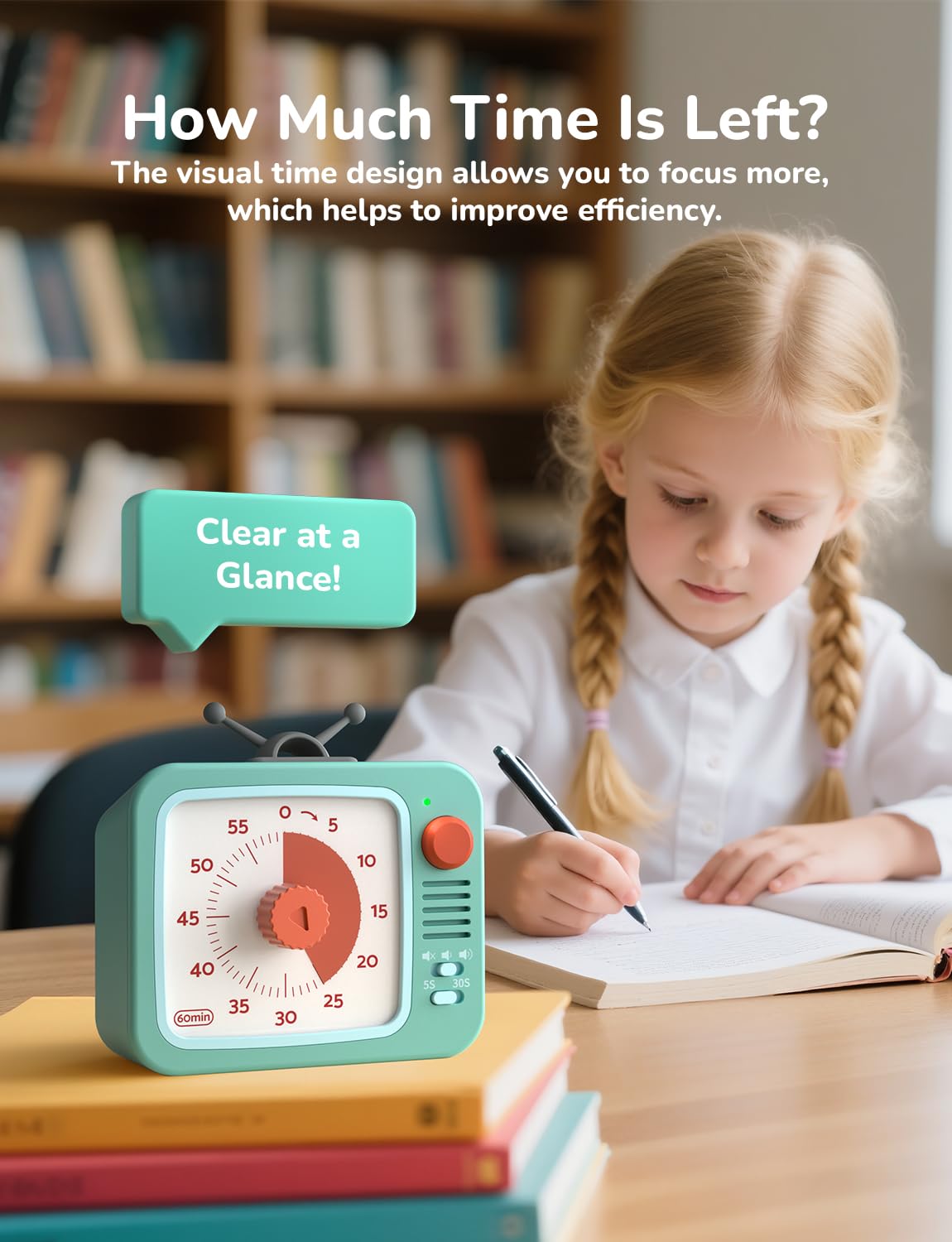 LIORQUE Visual Timer includes batteries for immediate use.
