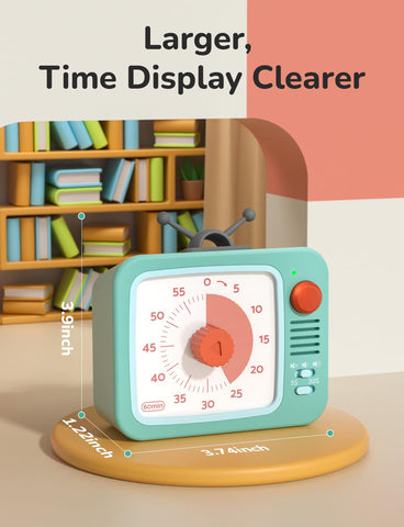 LIORQUE Visual Timer center knob for easy time adjustments.