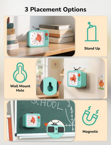 LIORQUE visual timer supports study sessions and breaks.