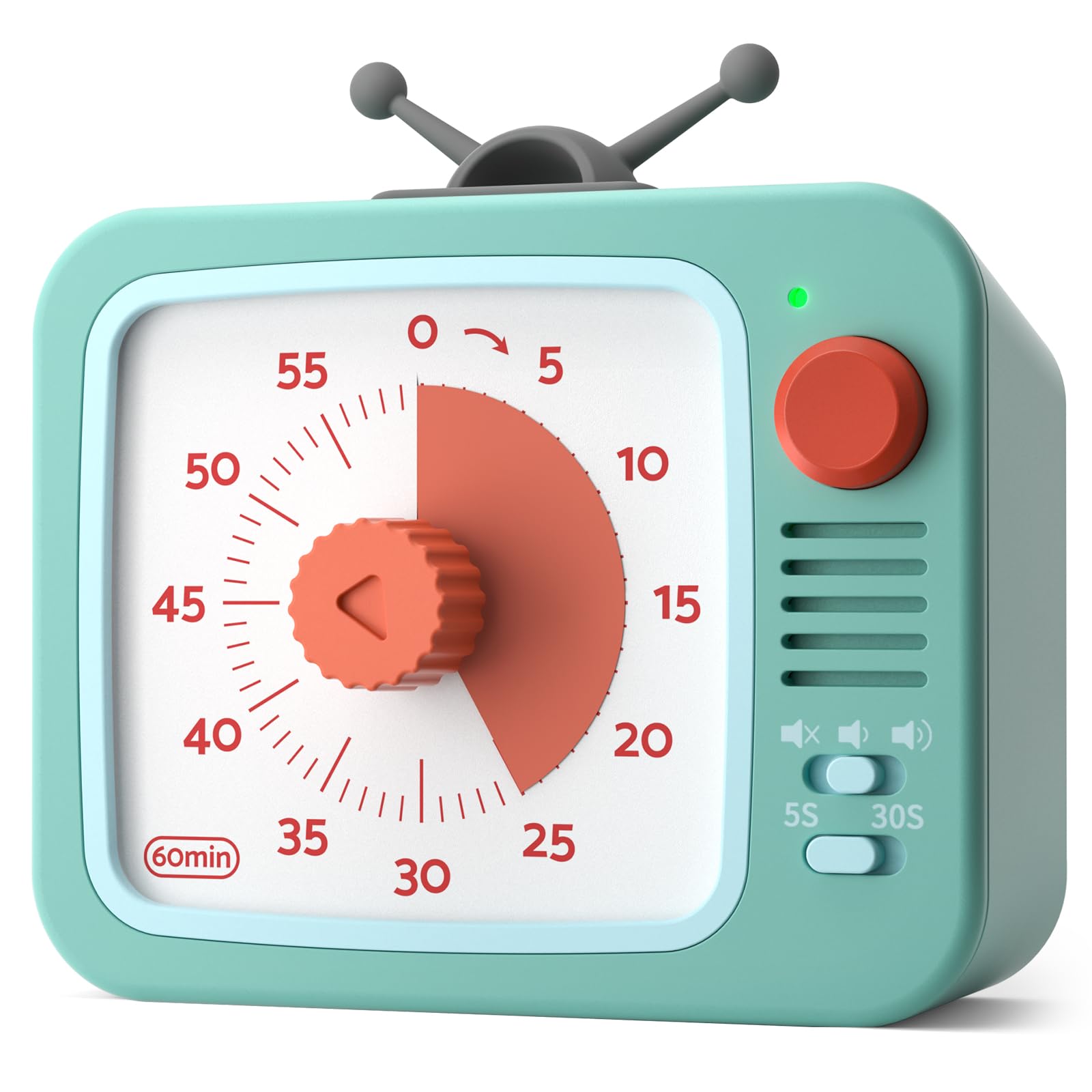 LIORQUE Visual Timer with pause function for quick task pauses.