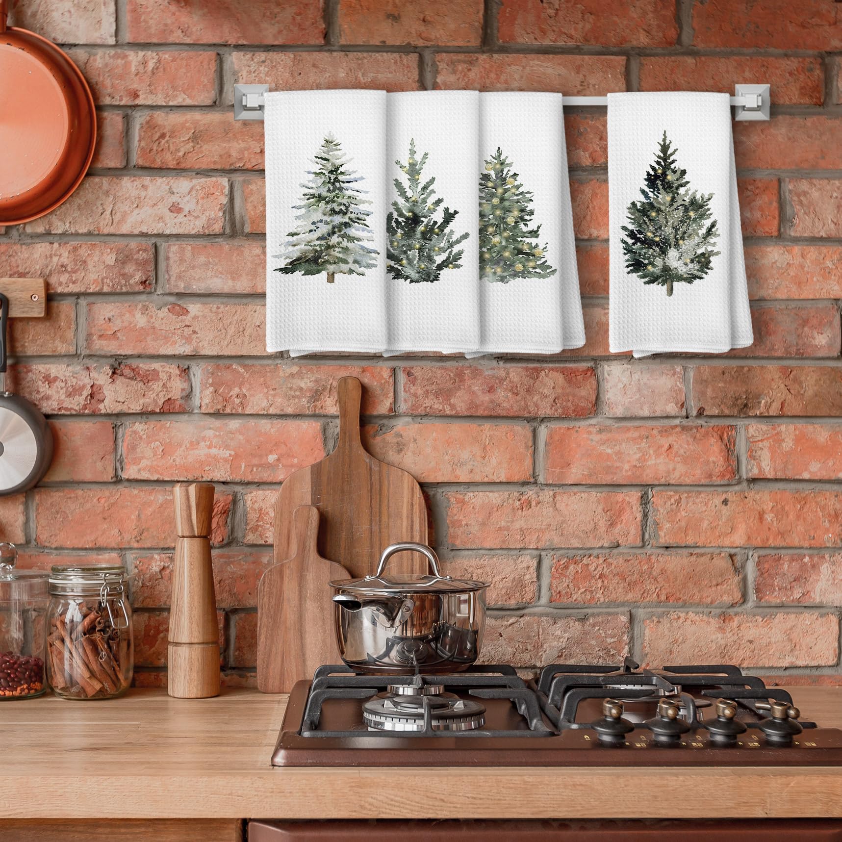 Liosei kitchen and bathroom towels set4 support daily drying and decorative display.
